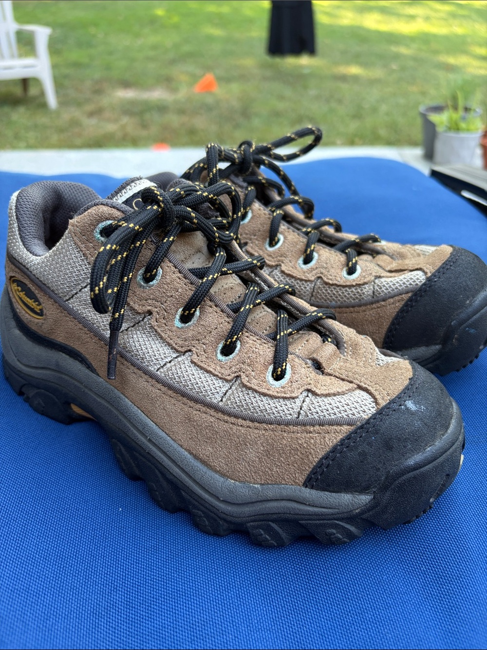 Columbia Women's Johnny Rail Hiking Trail Shoes Size 5 Brown/Gray